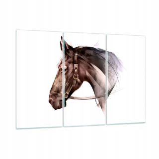 Obrázok na sklenenom koňskom abstrakcii GCE165X110-4106