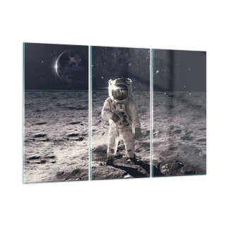 Obrázok na skle 165x110 Moon Earth Astronaut