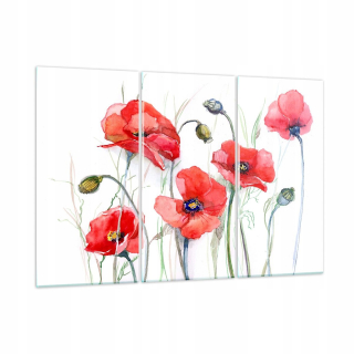 Obrázok na sklenenej kvete Poppy Meadow GCE165X110-3584