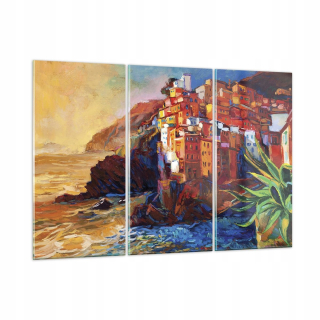 Obrázok na skle 165x110 Manarola Farebný olej