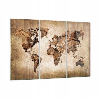 Obrázok na skle 165x110 Mapa kontinentov