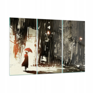 Obrázok na Glass City Night Rain GCE165X110-3191