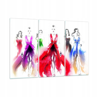 Picture Glass Fashion Show Dress GCE165X110-3651