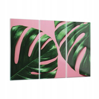 Obrázok na skle 165x110 Monster Leaf Rose