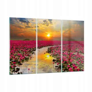 Obrázok na sklenených kvetoch jazera Voda GCE165X110-3769