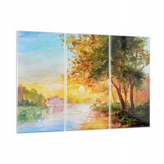 Obrázok na skle 165x110 Krajina Sun River