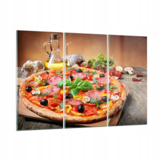 Obrázok na skle 165x110 Pizza Olive Basil