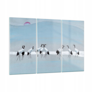 Obrázok na skle 165x110 Birds Cranes Príroda