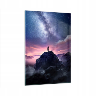 Obrázok na skle 80x120 Peak Cloud Night