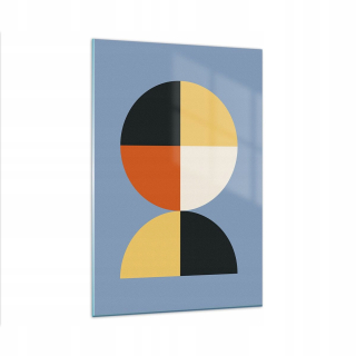 Obrázok na skle 80x120 Geometric Art Wheel