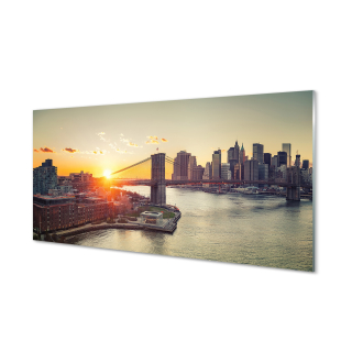 Obrázok na rieke Glass Bridge Sunrise 140x70 cm