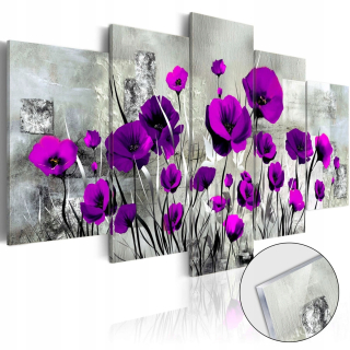 Obrázok na akrylovom skle Purple maki 100x50
