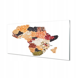 Obrázok na akrylovom sklenenom korení mapa 120x60 cm