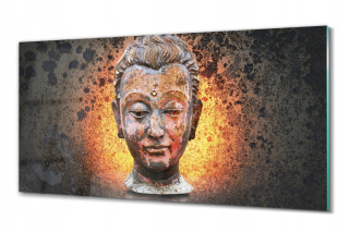 Obrázok na stene na stene hlavy Buddha Fire 100x50