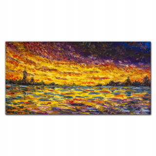 Moderný obrázok s 120x60 Print Sunset
