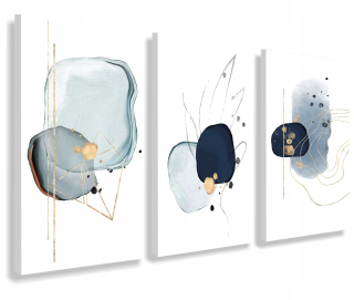 Obrazové maľby na stene steny Triptych 60x120