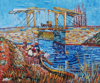 Obrázok olejový most most v Arles Vincent Van Gogh