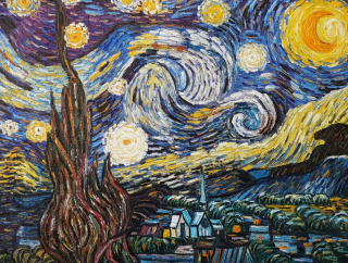 Hviezda olejomaľby Noc - Vincent Van Gogh