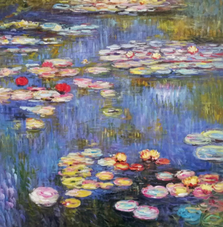 Olejový obraz vodných ľalie 1916 - Claude Monet