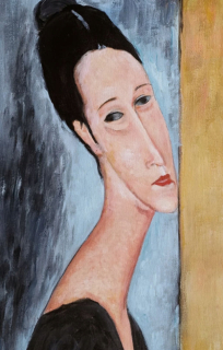 Ropný obrázok portrét ženy ii amedeo modigliani