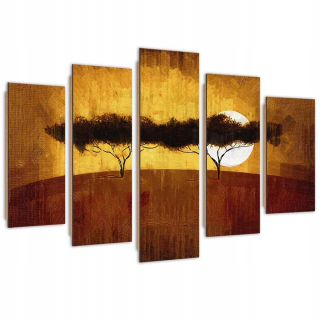 Päťdielna maľba Deco Panel, Africké slzy