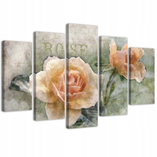 Obrázok na plátne čajové ruže Shabby Chic - 200
