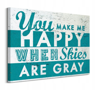 Choďte skočiť do jazera Happy Image Canvas 80x60 cm
