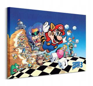 Game Super Mario Bros 3 Art Picture Canvas 80x60 cm