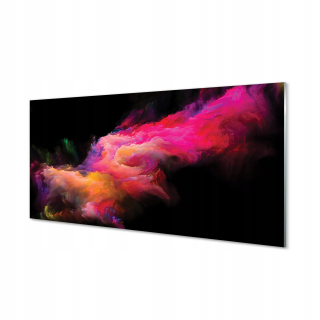 Maľovanie na plátne do miestnosti ružové fraktály 120x60