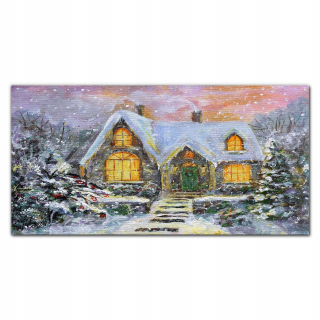 Nástenný obrázok visiaci 120x60 zimný svätý snehový dom