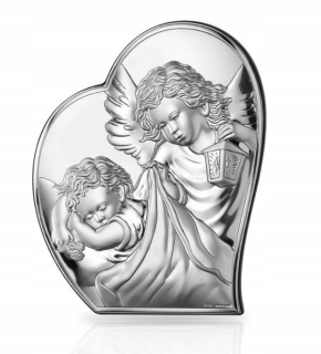 Strieborný obrázok 12x15cm Guardian Angel ... - 16507