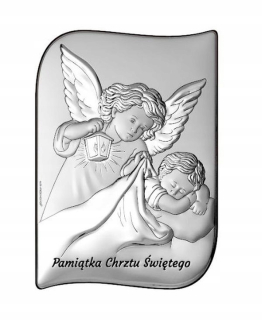 Strieborný obrázok 12x17cm Guardian Angel ... - 13935