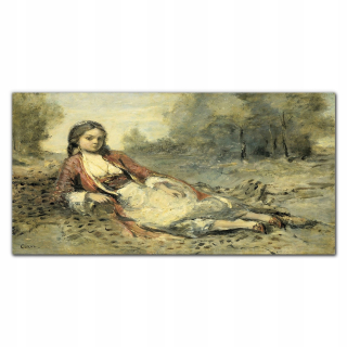Picture Glass Lady Girl Las Natura 140x70