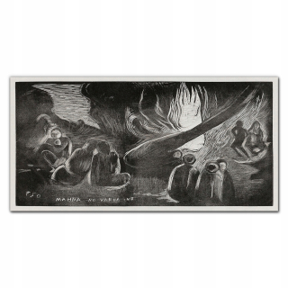 Mahana Glass Painting nie Varua Ino Gauguin 140x70