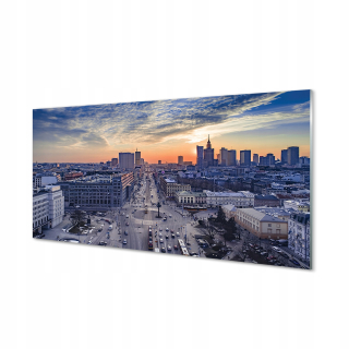Obrázok na plátne Varšava západ slnka 140x70 cm
