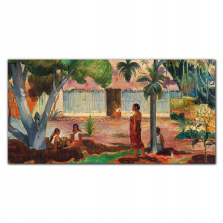 Picture Glass Village Chata Rodák Gauguin 140x70 cm