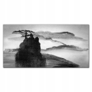 Sklenený obrázok na Wall Mountain Fog 140x70 cm