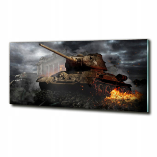 Glass Picture Darček Veľký tank 125x50