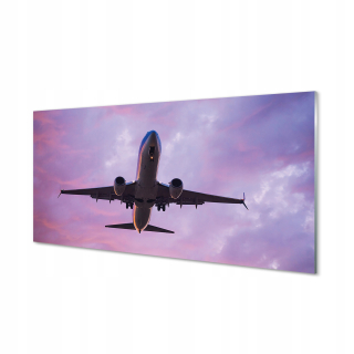 Grafický obrázok na sklenených oblakoch Sky Plane 120x60