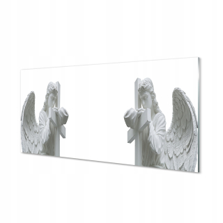 Grafický obrázok na sklenených modlitbových anjeli 120x60 cm