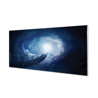 Obrázok fotografie na plátne Sky Cloud Bridge 140x70 cm