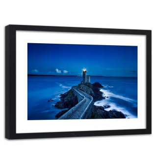 Picture Black Frame Road do majáka 120x80