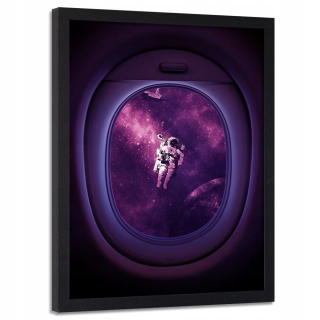 Obrázok v ráme steny Cosmonaut 50x70