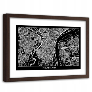 Obrázok v rámci plánu mesta Philadelphia 90x60