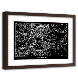 Obrázok v rámci plánu mesta Štokholm 120x80