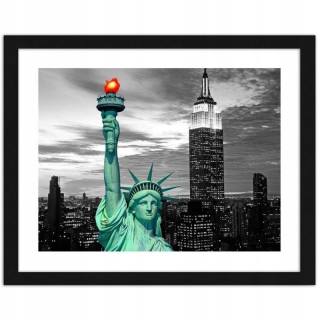 Obrázok v rámci Sochy slobody v New Yorku 80x60