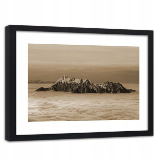 Picture Black Frame vrcholy nad mrakmi 120x80