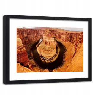 Obrázok v čiernom ráme Pohľad na Grand Canyon 90x60