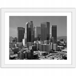 Obrázok v bielej Ráme Los Angeles 90x60