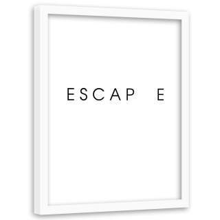 Obrázok v bielom ráme Interpription Escape 60x90